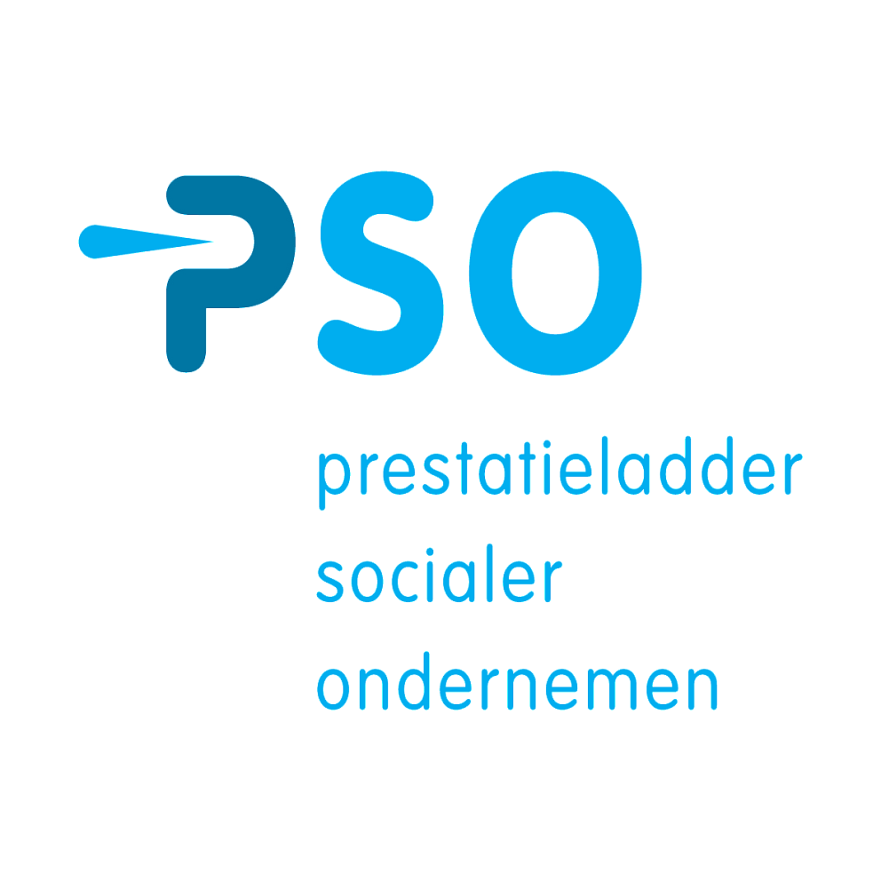 Logo pso prestatieladder keurmerk sociaal ondernemen